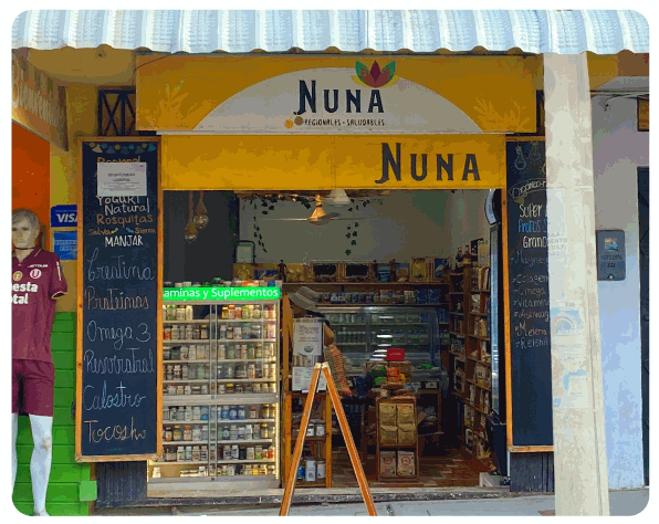 La tienda de Nuna ubicada en la calle Piura N° 828 en Tumbes